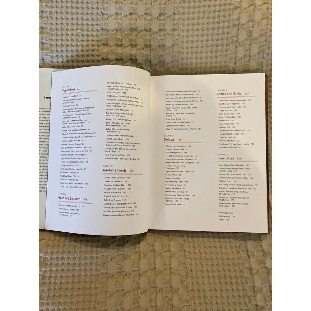 The Healthy Mind Cookbook Enhance Brain, Mood Memory Rebecca‎ Katz Recipe Photos